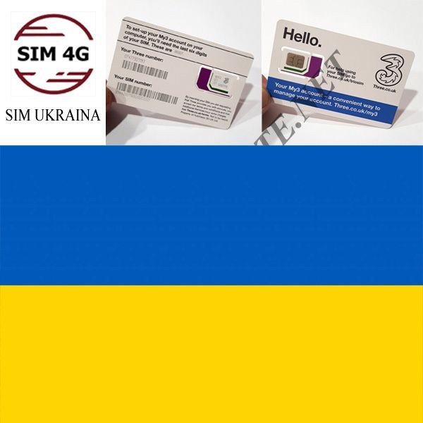 SIM UKRAINE 4G 30 ngày - Online không giới hạn, tha hồ lướt web