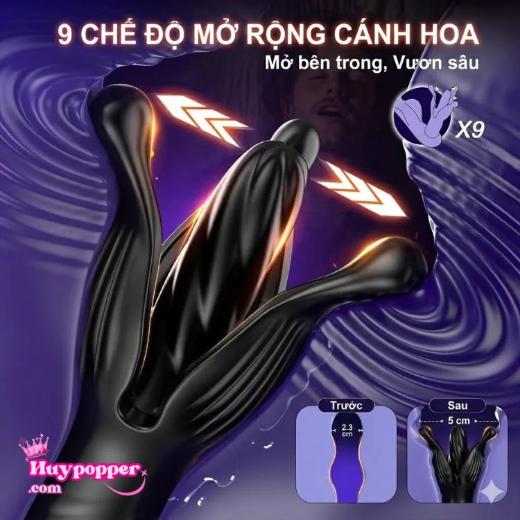 Cơ chế 9 chế độ mở rộng cánh hoa vươn sâu bên trong của Joyhub hỗ trợ bung nở tăng đường kính từ 2.3cm lên đến 5cm. Cơ chế 9 chế độ mở rộng cánh hoa vươn sâu bên trong của Joyhub hỗ trợ bung nở tăng đường kính từ 2.3cm lên đến 5cm.