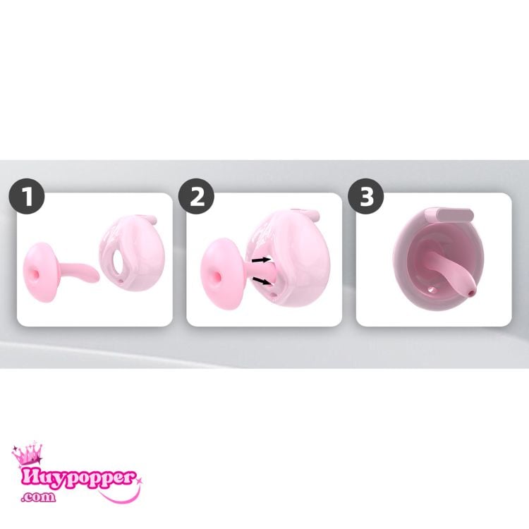 Cách lắp ống thông tiểu silicon tháo rời vào mặt trước của khóa trinh tiết nam K2-C giúp đi vệ sinh tiện lợi, sạch sẽ, không vấy bẩn. Cách lắp ống thông tiểu silicon tháo rời vào mặt trước của khóa trinh tiết nam K2-C giúp đi vệ sinh tiện lợi, sạch sẽ, không vấy bẩn.