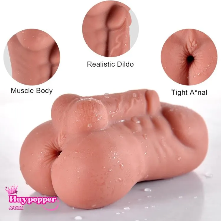 3 đặc điểm nổi bật của Titan Muscle: Cơ bụng 6 múi (Muscle Body), Dương vật giả (Realistic Dildo) và Hậu môn se khít (Tight Anal).