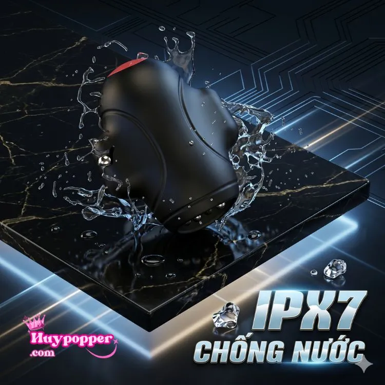 Tính năng chống nước toàn diện chuẩn IPX7 giúp người dùng dễ dàng xịt rửa và vệ sinh máy thủ dâm cao cấp 5in1 dưới vòi nước. Tính năng chống nước toàn diện chuẩn IPX7 giúp người dùng dễ dàng xịt rửa và vệ sinh máy thủ dâm cao cấp 5in1 dưới vòi nước.