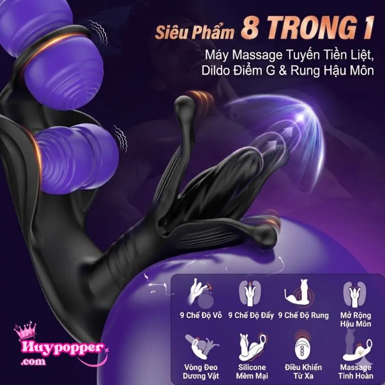 Siêu phẩm 8 trong 1 dụng cụ nới rộng hậu môn Joyhub hỗ trợ sốc đẩy piston, rung đa tần số, mở rộng hậu môn và kết nối app iPhone. Siêu phẩm 8 trong 1 dụng cụ nới rộng hậu môn Joyhub hỗ trợ sốc đẩy piston, rung đa tần số, mở rộng hậu môn và kết nối app iPhone.
