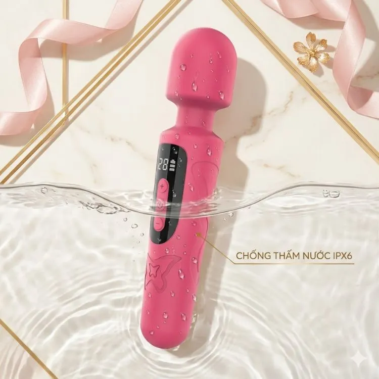 Khả năng chống thấm nước đạt tiêu chuẩn IPX6 của gậy rung cầm tay Mini Kitty Khả năng chống thấm nước đạt tiêu chuẩn IPX6 của gậy rung cầm tay Mini Kitty