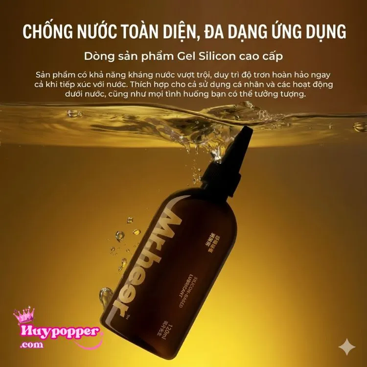 Khả năng kháng nước vượt trội chống trôi tuyệt đối của gel silicon Mr.heer khi quan hệ trong bồn tắm. Khả năng kháng nước vượt trội chống trôi tuyệt đối của gel silicon Mr.heer khi quan hệ trong bồn tắm.