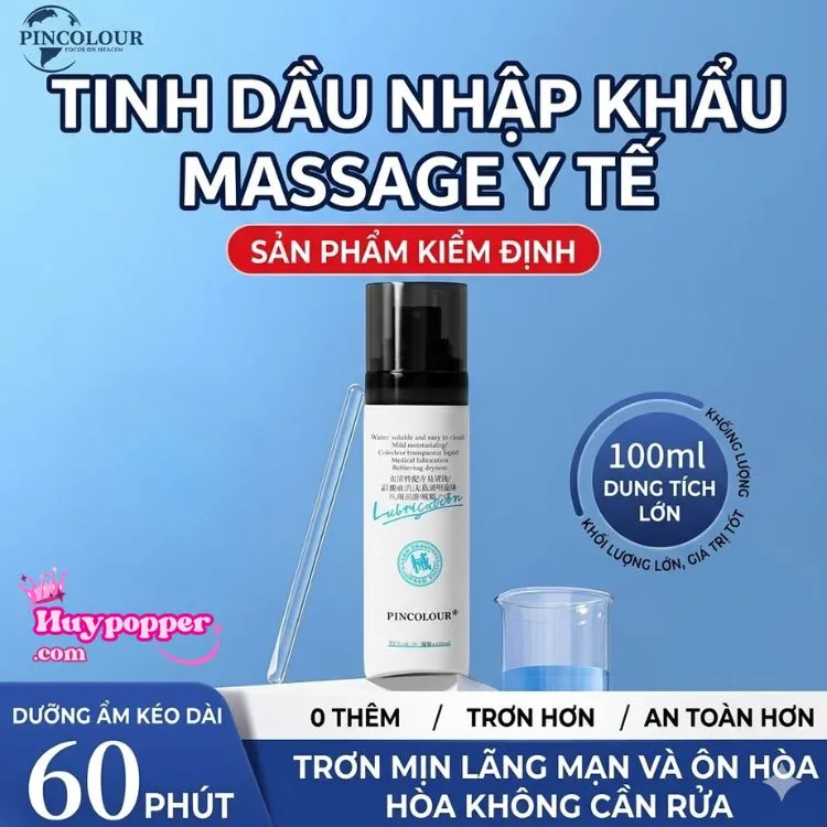 Gel bôi trơn cao cấp PINCOLOUR dung tích 100ml giữ ẩm suốt 60 phút và không cần rửa lại. Gel bôi trơn cao cấp PINCOLOUR dung tích 100ml giữ ẩm suốt 60 phút và không cần rửa lại.