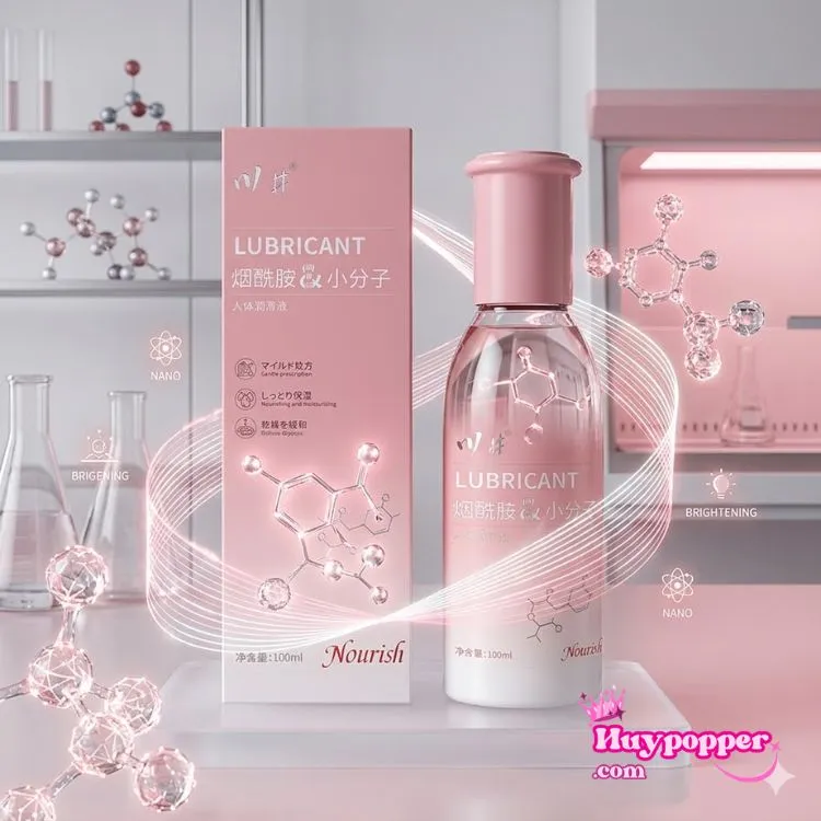 Trọn bộ vỏ hộp và chai thủy tinh hồng gel bôi trơn Kawai Nicotinamide phân tử nhỏ chính hãng tại Huypopper. Trọn bộ vỏ hộp và chai thủy tinh hồng gel bôi trơn Kawai Nicotinamide phân tử nhỏ chính hãng tại Huypopper.