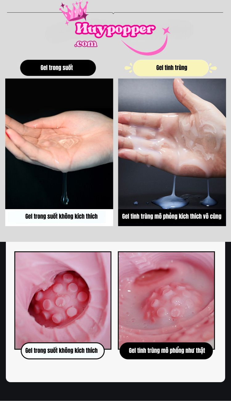Gel tịnh trùng siêu trơn mô phỏng tinh trùng thật giống tới 95% tạo hứng cho người xài Gel tịnh trùng siêu trơn mô phỏng tinh trùng thật giống tới 95% tạo hứng cho người xài