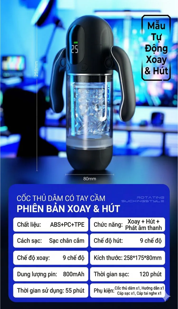 Thông số kỹ thuật chi tiết của máy thủ dâm tự động Gamepad-X với tính năng xoay hút 360 độ độc quyền và kích thước vô cùng nhỏ gọn Thông số kỹ thuật chi tiết của máy thủ dâm tự động Gamepad-X với tính năng xoay hút 360 độ độc quyền và kích thước vô cùng nhỏ gọn