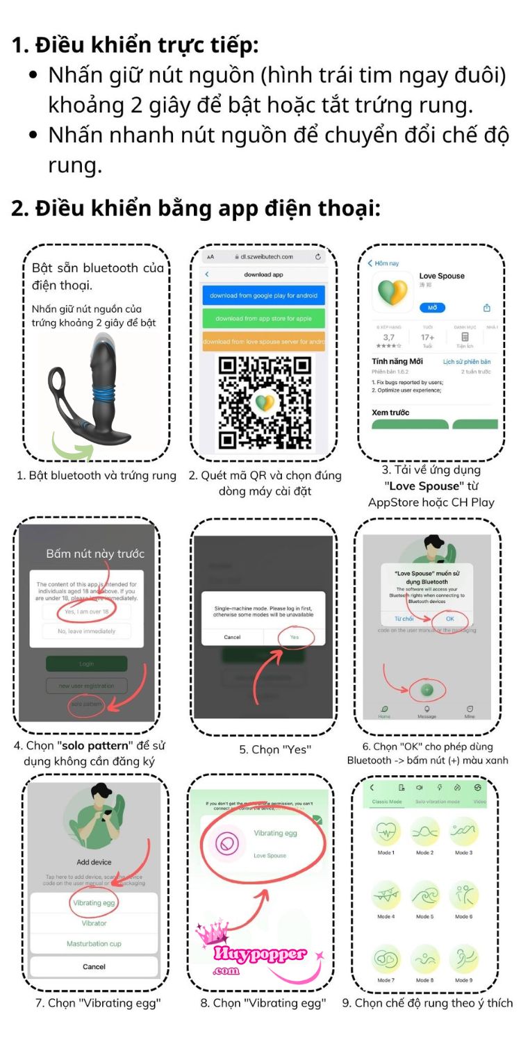 Hướng dẫn cách sử dụng và cái đặt app cho dụng cụ kích thích tuyến tiền liệt Iphisi Hướng dẫn cách sử dụng và cái đặt app cho dụng cụ kích thích tuyến tiền liệt Iphisi
