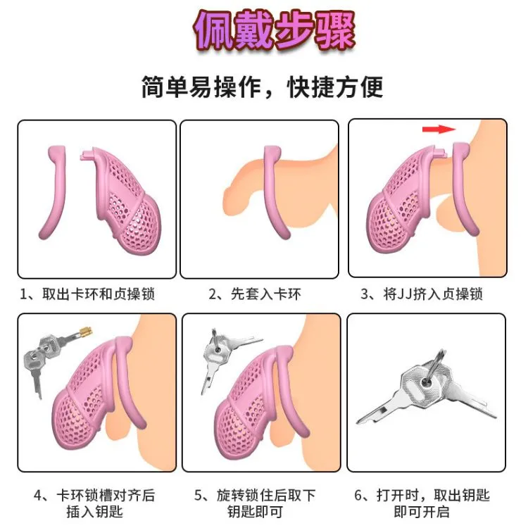 Hướng dẫn 6 bước thao tác đeo khóa dương vật tổ ong size M đơn giản, nhanh gọn, mang lại cảm giác ôm khít và an toàn. Hướng dẫn 6 bước thao tác đeo khóa dương vật tổ ong size M đơn giản, nhanh gọn, mang lại cảm giác ôm khít và an toàn.