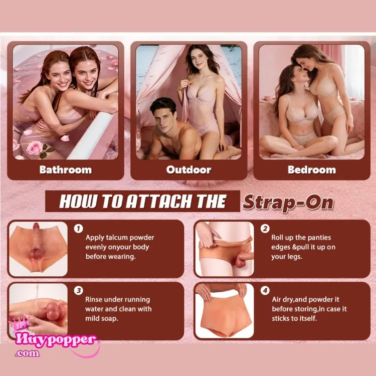 4 bước mặc và bảo quản quần dương vật giả silicon đúng cách: sử dụng phấn rôm để dễ mặc và vệ sinh sạch sẽ sau khi dùng. 4 bước mặc và bảo quản quần dương vật giả silicon đúng cách: sử dụng phấn rôm để dễ mặc và vệ sinh sạch sẽ sau khi dùng.