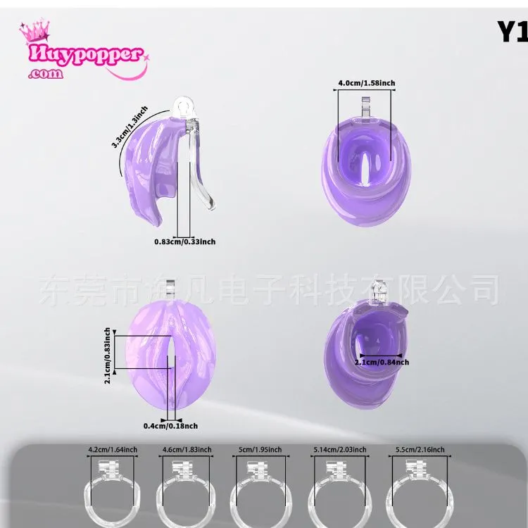 Kích thước lồng khóa dương vật hình âm đạo Harem thiết kế siêu ngắn giúp ép xìu tuyệt đối, kèm 5 size vòng gốc ôm khít từ 42mm đến 55mm. Kích thước lồng khóa dương vật hình âm đạo Harem thiết kế siêu ngắn giúp ép xìu tuyệt đối, kèm 5 size vòng gốc ôm khít từ 42mm đến 55mm.