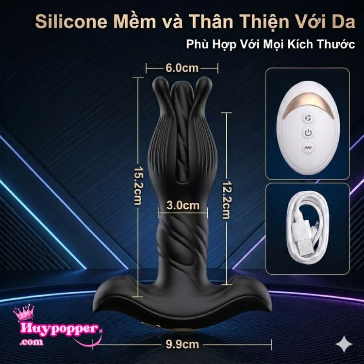 Bản vẽ chi tiết thông số kích thước của máy rung Hoa Địa Ngục với chiều dài 15.2cm, đường kính thân 3.0cm nhỏ gọn, sử dụng silicon mềm mại thân thiện với làn da. Bản vẽ chi tiết thông số kích thước của máy rung Hoa Địa Ngục với chiều dài 15.2cm, đường kính thân 3.0cm nhỏ gọn, sử dụng silicon mềm mại thân thiện với làn da.