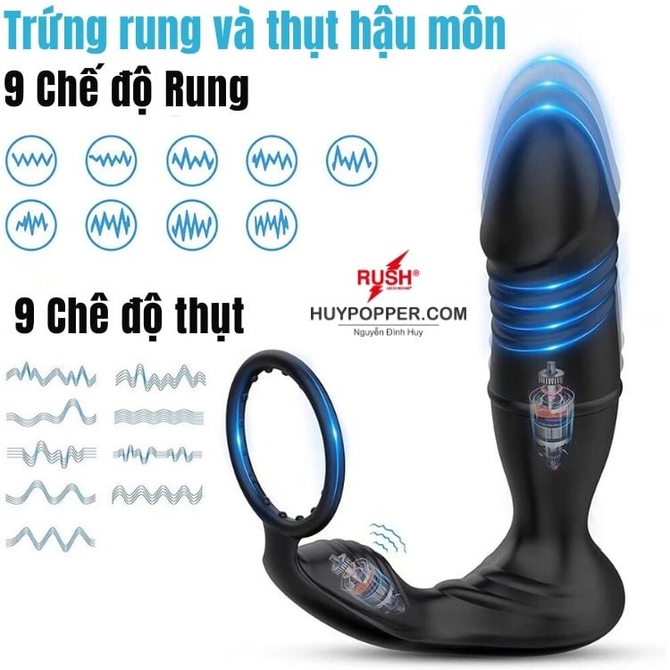 Máy Rung Thụt Hậu Môn 9 chế độ rung thụt Máy Rung Thụt Hậu Môn 9 chế độ rung thụt
