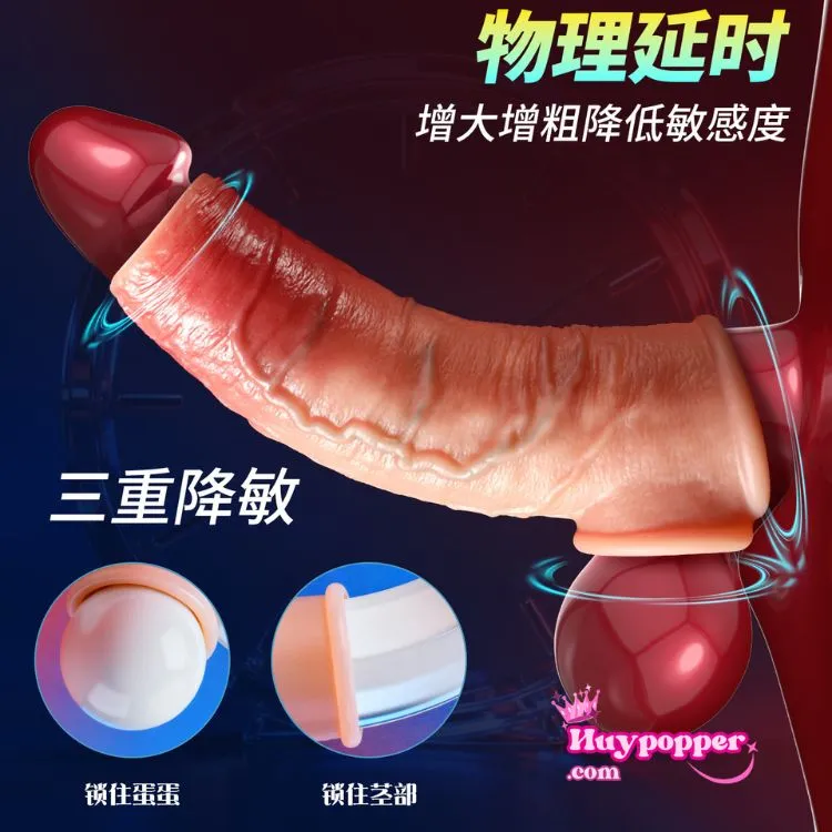 Cơ chế vật lý trị liệu: Vòng khóa gốc dương vật và khóa bìu giúp duy trì độ cương cứng, lớp silicon dày giúp giảm độ nhạy cảm để chống xuất tinh sớm. Cơ chế vật lý trị liệu: Vòng khóa gốc dương vật và khóa bìu giúp duy trì độ cương cứng, lớp silicon dày giúp giảm độ nhạy cảm để chống xuất tinh sớm.