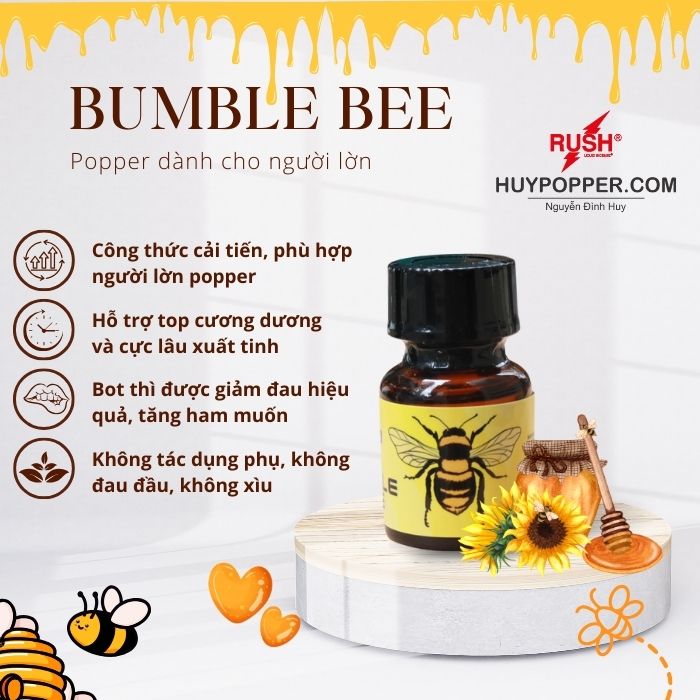 Popper Con Ong Phân Tử Kích Thích Nhỏ Không Gây Đau Đầu Popper Con Ong Phân Tử Kích Thích Nhỏ Không Gây Đau Đầu