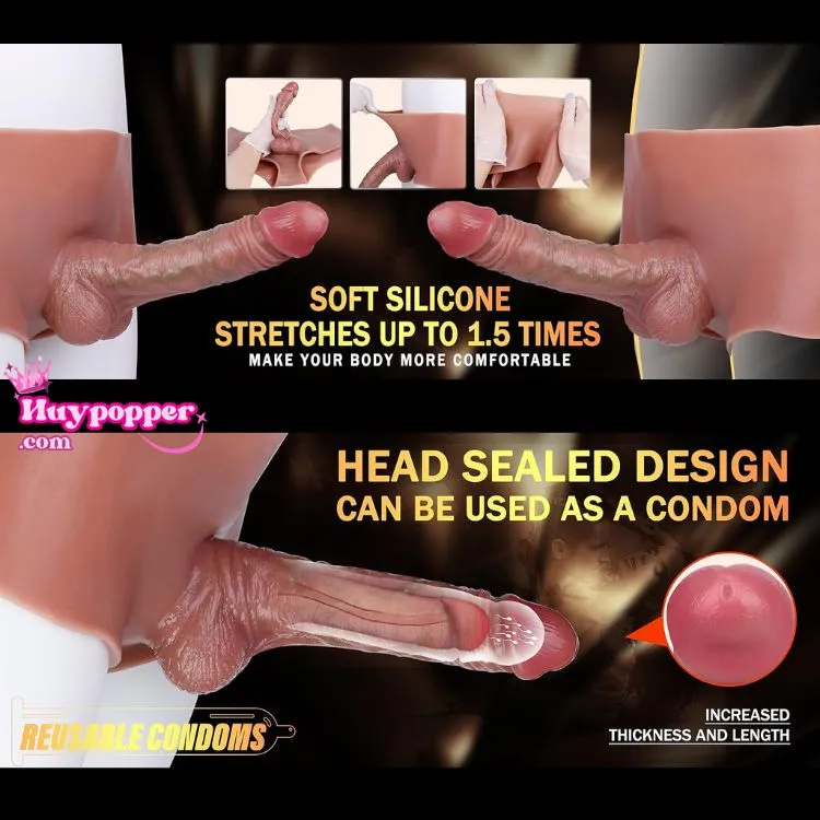 Quần lót đôn dên Achilles thiết kế phần ngọn đặc ruột kín hoàn toàn, đóng vai trò như một chiếc bao cao su đôn dên dày dặn, an toàn và có thể tái sử dụng. Quần lót đôn dên Achilles thiết kế phần ngọn đặc ruột kín hoàn toàn, đóng vai trò như một chiếc bao cao su đôn dên dày dặn, an toàn và có thể tái sử dụng.