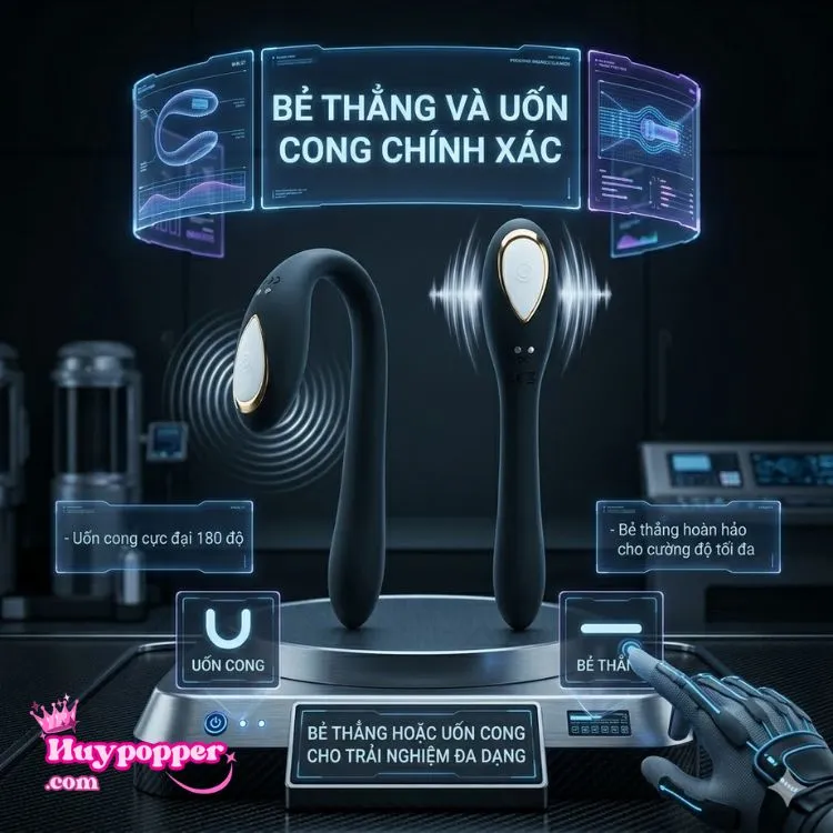 Tự do đổi tư thế linh hoạt nhờ khả năng bẻ thẳng và uốn cong 180 độ độc đáo Tự do đổi tư thế linh hoạt nhờ khả năng bẻ thẳng và uốn cong 180 độ độc đáo