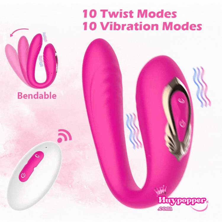 Ảnh động mô phỏng cơ chế đầu rung tự động xoáy và ngoáy 360 độ của Phoenix U-Vibe giúp kích thích sâu bên trong.