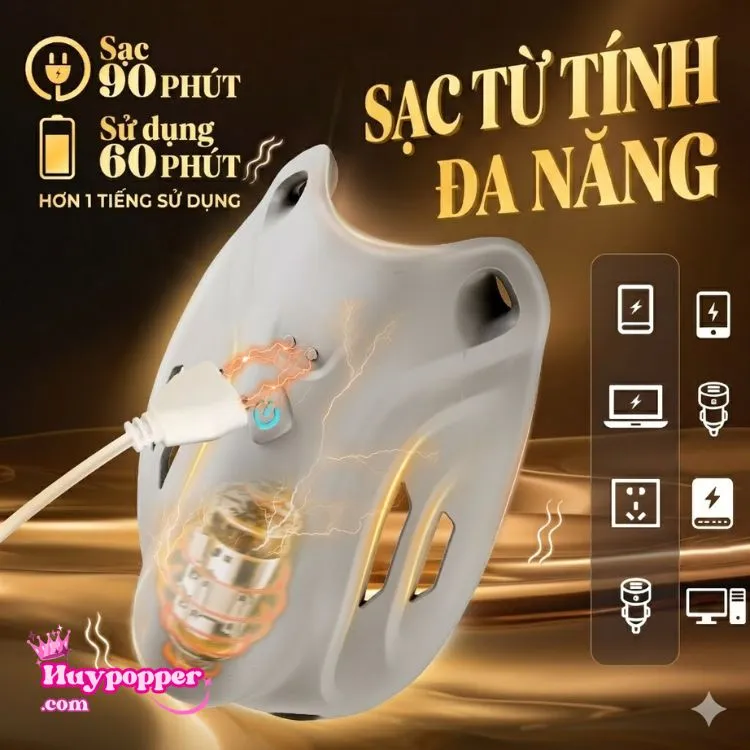 Công nghệ sạc từ tính đa năng tiện lợi của máy rung nam giới với thời gian sạc nhanh 90 phút và sử dụng liên tục hơn 60 phút. Công nghệ sạc từ tính đa năng tiện lợi của máy rung nam giới với thời gian sạc nhanh 90 phút và sử dụng liên tục hơn 60 phút.