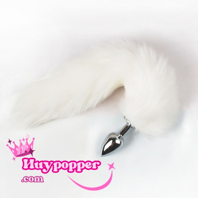 Sextoy đuôi cáo màu trắng bằng inox không rỉ sét trong quá trình sử dụng Sextoy đuôi cáo màu trắng bằng inox không rỉ sét trong quá trình sử dụng