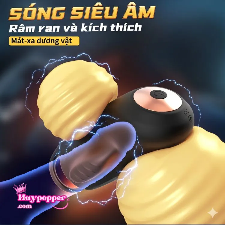 Sóng rung siêu âm của máy massage dương vật tạo ra cảm giác râm ran kích thích mạnh mẽ, tập trung xoa bóp triệt để phần quy đầu. Sóng rung siêu âm của máy massage dương vật tạo ra cảm giác râm ran kích thích mạnh mẽ, tập trung xoa bóp triệt để phần quy đầu.
