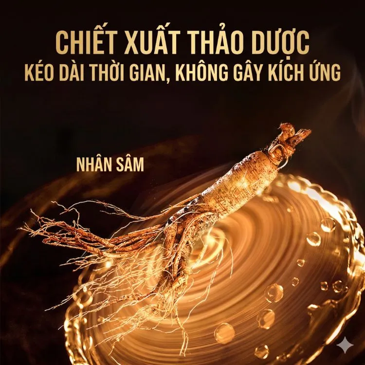Chiết xuất nhân sâm thảo dược tự nhiên giúp chai xịt Cokelife kéo dài thời gian chuyện ấy hiệu quả mà không gây kích ứng da. Chiết xuất nhân sâm thảo dược tự nhiên giúp chai xịt Cokelife kéo dài thời gian chuyện ấy hiệu quả mà không gây kích ứng da.