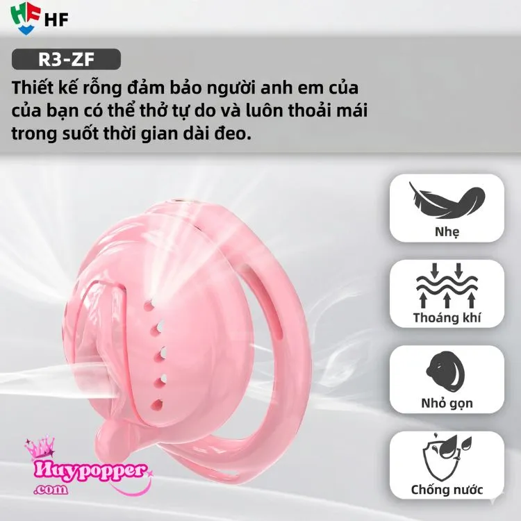 Thiết kế rỗng thoáng khí giúp đeo khóa dương vật Augustus thoải mái suốt ngày dài mà không bị hầm bí. Thiết kế rỗng thoáng khí giúp đeo khóa dương vật Augustus thoải mái suốt ngày dài mà không bị hầm bí.