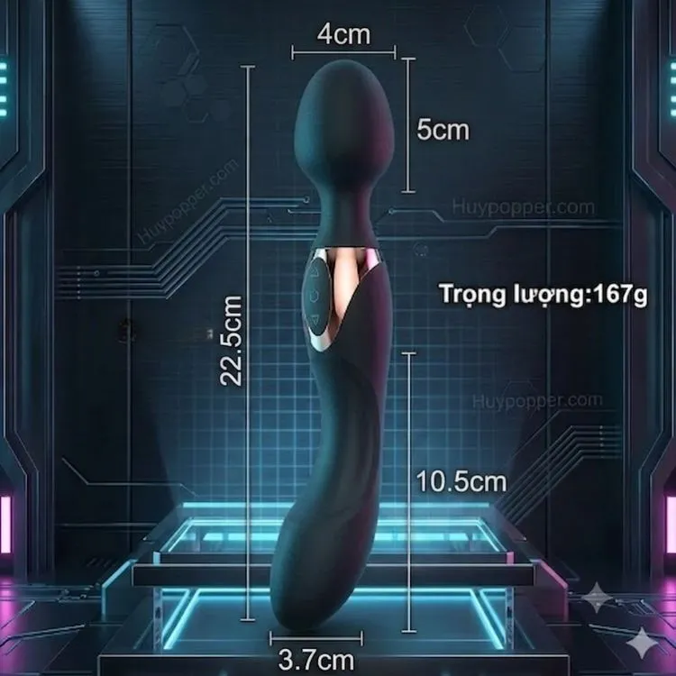 Bảng số liệu kích thước chiều dài 270mm, trọng lượng 150g và dung lượng pin 300mAh của gậy rung Galaku Silvia. Bảng số liệu kích thước chiều dài 22.5cm, trọng lượng đầm tay 167g và dung lượng pin 300mAh của chày rung Arthur.