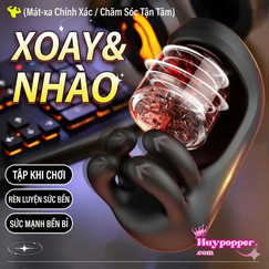 Máy Tập Dương Vật Phoebe Phủ Silicon Siêu Nhỏ Xoa Bóp Như Thật