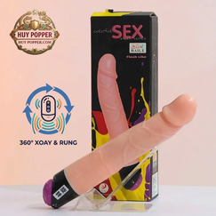 Dương Vật Giả Rung Xoay Pia | Cơ Chế Ngoáy 360 Độ Móc Sâu Điểm G Cực Phê