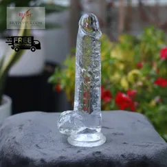 Dương Vật Giả Gắn Tường Trong Suốt Size 21cm