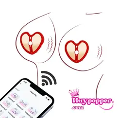Kẹp vú rung điều khiển từ xa bằng app Heart