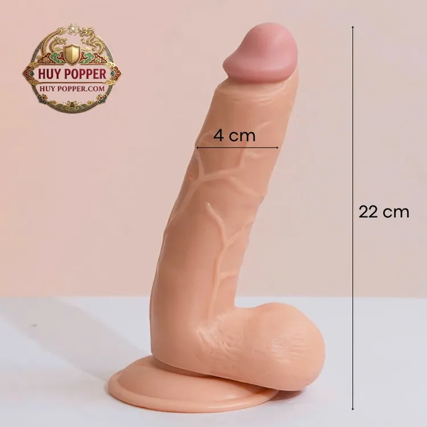 Dương Vật Giả Custos 22cm Siêu Mềm | Mềm Mịn Êm Ái Như Da Người