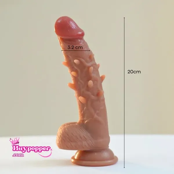 Dương Vật Giả Silicon Có Gai