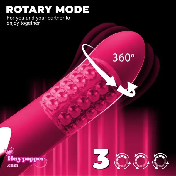Vibrator Xoáy 2 Đầu - Massage Đa Điểm Rung Thụt