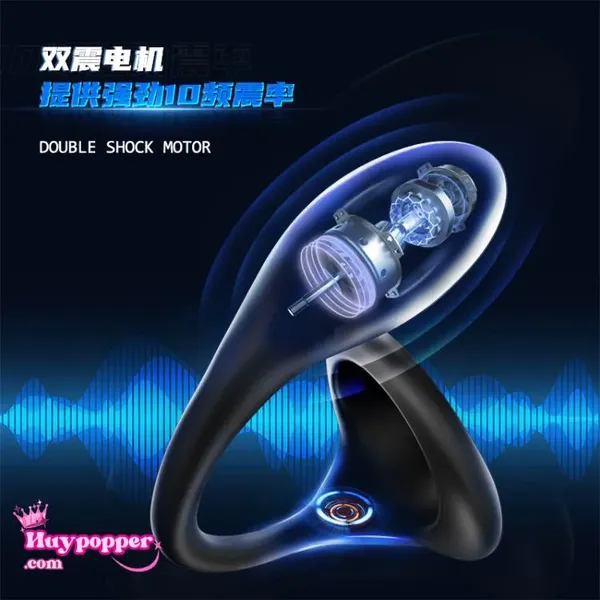 Cockring kèm plug rung cực mạnh cho gay