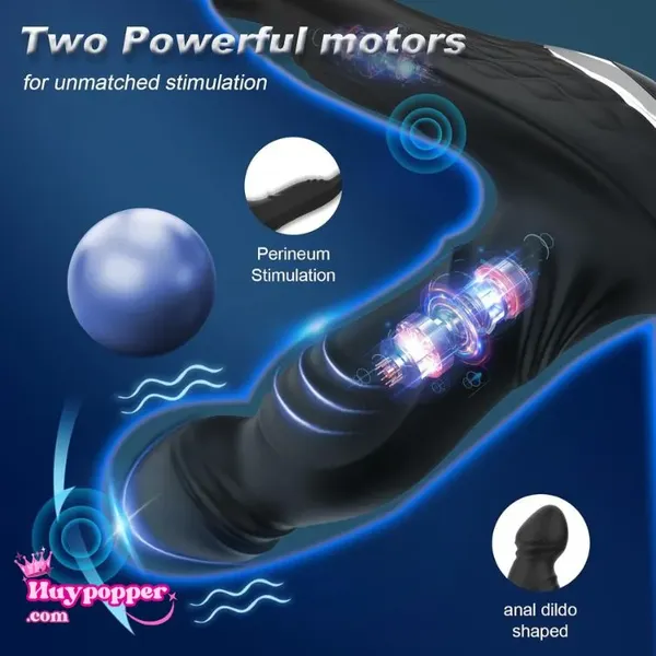 Plug hậu môn xoay thụt điều khiển app