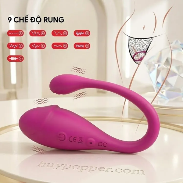 Trứng rung Mini love hình nòng nọc silicon cao cấp mềm mịn