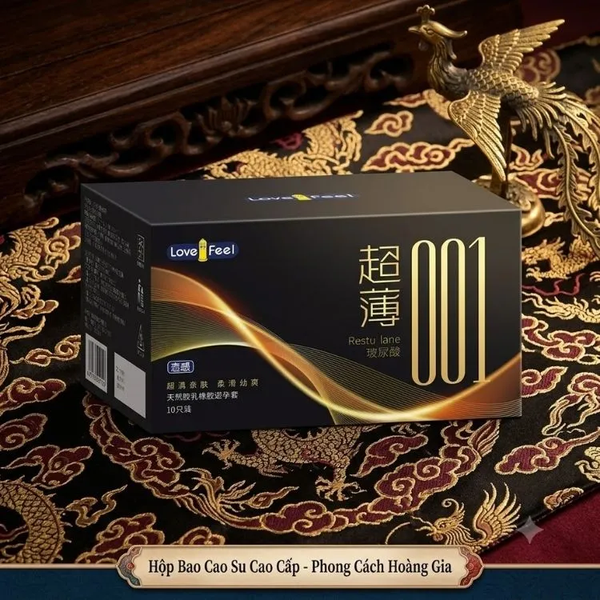 Bao Cao Su Siêu Mỏng Love Feel 001 - Công Thức Axit Hyaluronic