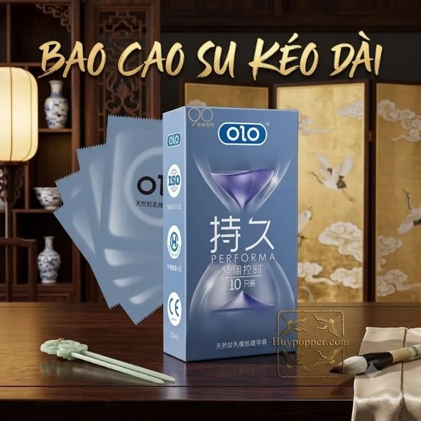 Bao Cao Su OLO Performa Kéo Dài - Hộp 10 Cái Cao Cấp