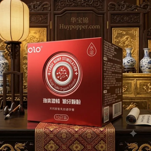 Bao Cao Su OLO Red Gai Lớn Kích Thích Hộp 10 Cái Chính Hãng