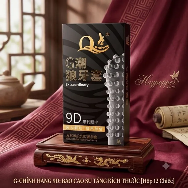 Bao Cao Su Q Love 9D – Gai Nổi Toàn Thân, Hộp 12 Cái