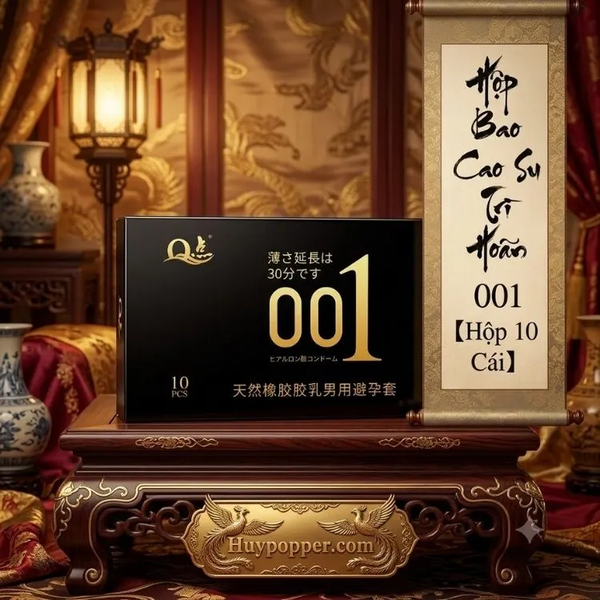 Bao Cao Su 001 Trì Hoãn Xuất Tinh - Công Nghệ Axit Hyaluronic