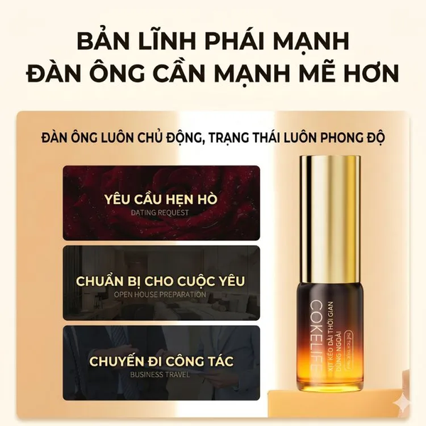 Chai Xịt Cokelife Thảo Dược Hỗ Trợ Chống Xuất Sớm Không Gây Tê
