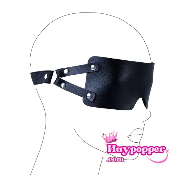 Bịt mắt da chữ nhật chơi BDSM