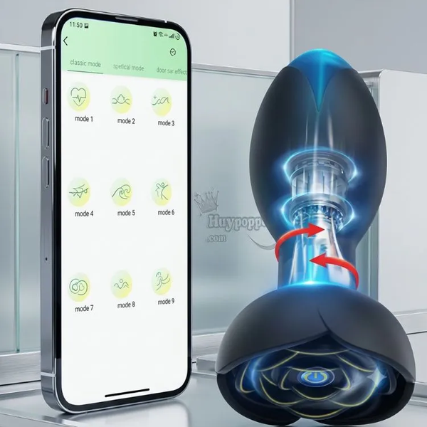 Butt plug xoay 360 độ Titus điều khiển bằng App – Kích thước nhỏ gọn không đau