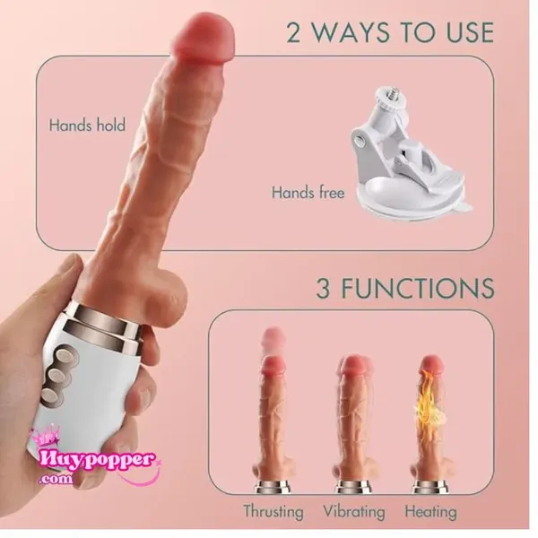 Dương vật giả cao cấp thụt như thật Snakie