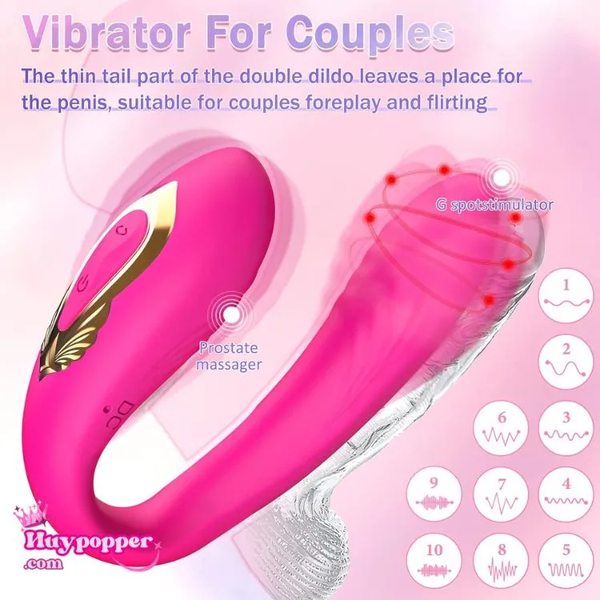 Phoenix U-Vibe: Trứng Rung Đôi Điều Khiển Remote - Đầu Xoáy 360 Độ Kích Thích Kép