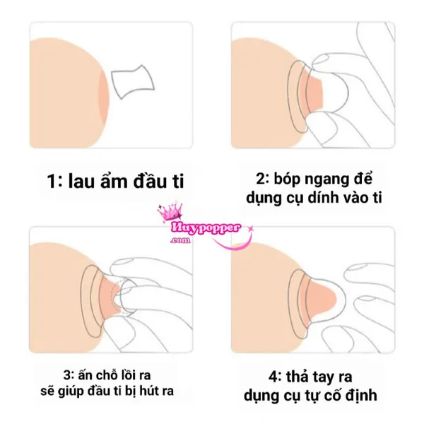 Đồ Chơi BDSM: Hút Đầu Ti Silicon